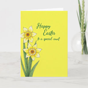 Gele bloem lente kaart