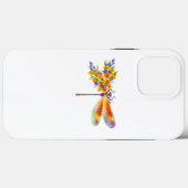 Gele Bloem Libel Case-Mate iPhone Case (Achterkant (horizontaal))