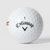 Gele Bloem Libel Golfballen (Logo)