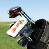 Gele Bloem Libel Golfheadcover (Insitu)