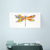 Gele Bloem Libel Spandoek (Beurs)