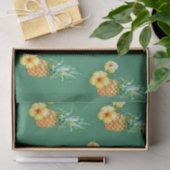 Gele Bloem met Ananas Tissuepapier (Geschenk)