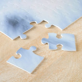 Gele bloem primrose bij waterval legpuzzel (Zijkant)