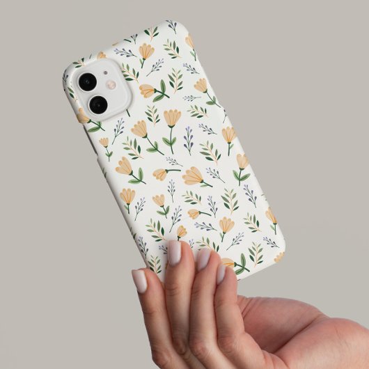 Gele bloem Scandinavisch Case-Mate iPhone Case