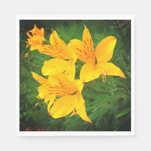 Gele bloem servet (Voorkant)