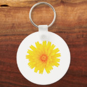 Gele Bloem Sleutelhanger (Voorkant)