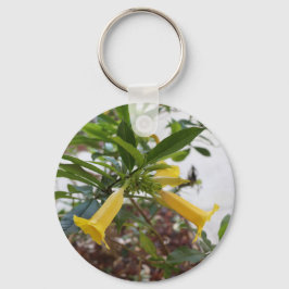 Gele bloem sleutelhanger