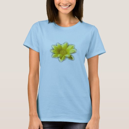Gele bloem t-shirt (Voorkant)