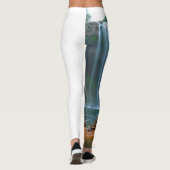 GELE BLOEM WATERVAL LEGGINGS (Achterkant)