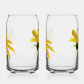 Gele bloemen blikvorm glas (Rechts)