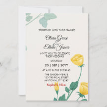 Gele Bloemen Bloemstuk Bruiloft 