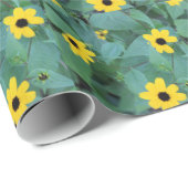 Gele bloemen cadeaupapier (Rol Hoek)