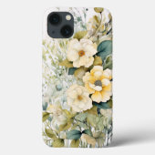 Gele bloemen Case-Mate iPhone case (Achterkant)