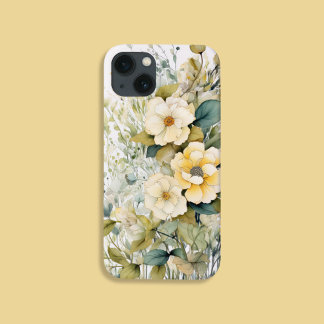 Gele bloemen iPhone 13 hoesje