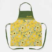 Gele bloemen Daisy Schort (Voorkant)