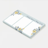 Gele bloemen dingen om te doen post-it® notes (Schuin)
