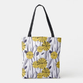 Gele bloemen draagtas (Achterkant)