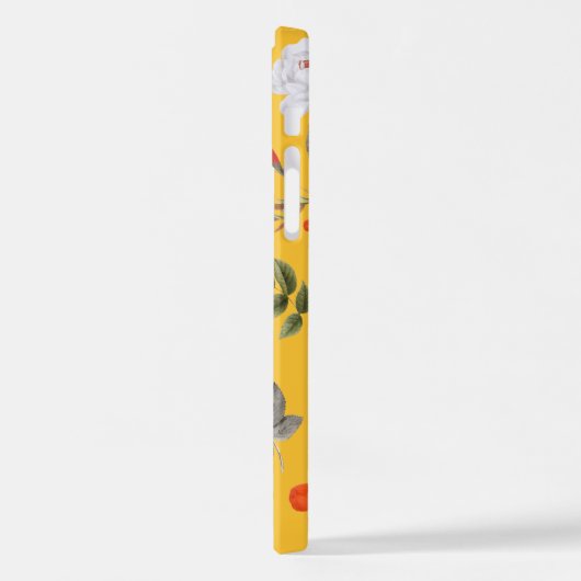 Gele bloemen en witte rozen 10 iPhone hoesje (Linkerkant)
