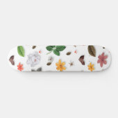 Gele bloemen en witte rozen 15 skateboard (Horizontaal)