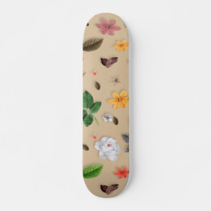 Gele bloemen en witte rozen 17 skateboard