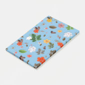 Gele bloemen en witte rozen 18 post-it® notes (Schuin)