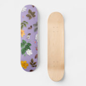Gele bloemen en witte rozen 21 skateboard (Voorkant)