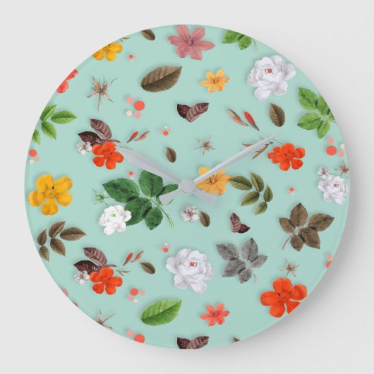 Gele bloemen en witte rozen 22 grote klok (Voorkant)