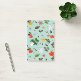 Gele bloemen en witte rozen 22 post-it® notes