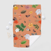 Gele bloemen en witte rozen 25 golfhanddoek (Insitu)