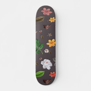 Gele bloemen en witte rozen 26 skateboard