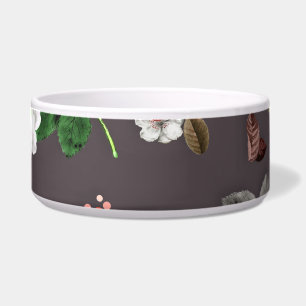 Gele bloemen en witte rozen 26 voerbakje