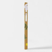 Gele bloemen en witte rozen 4 iPhone hoesje (Linkerkant)