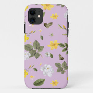 Gele bloemen en witte rozen 5 iPhone 11 hoesje