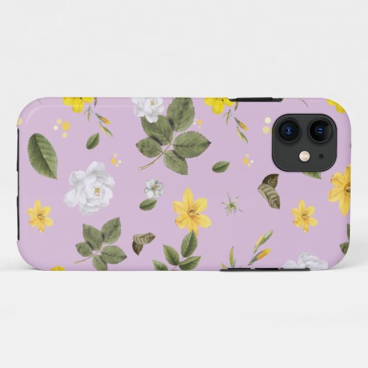 Gele bloemen en witte rozen 5 Case-Mate iPhone case (Achterkant (horizontaal))