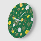 Gele bloemen en witte rozen 6 grote klok (Hoek)