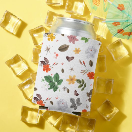 Gele bloemen en witte rozen 7 blikjeskoeler (Insitu Zomer)