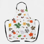 Gele bloemen en witte rozen 7 schort (Voorkant)