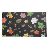 Gele bloemen en witte rozen 8 kussensloop (Achterkant)