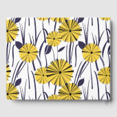 Gele bloemen gastenboek (Achterkant)