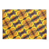 Gele bloemen in het Abstracte zonnepatroon Kussensloop (Voorkant)