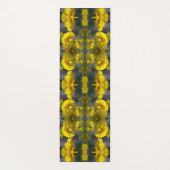 Gele bloemen in zonneschijn-Abstract Yogamat (Achterkant)