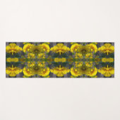 Gele bloemen in zonneschijn-Abstract Yogamat (Voorkant (horizontaal))