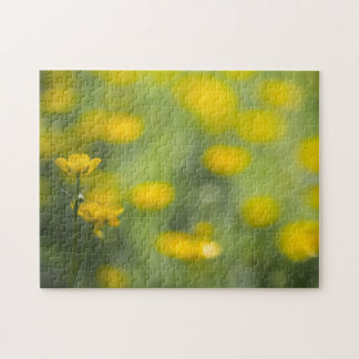 Gele bloemen legpuzzel