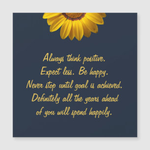 Gele bloemen op marineblauw achtergrondmonogram in magnetische uitnodiging