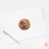 Gele bloemen Sticker (Envelop)
