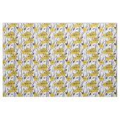 Gele bloemen stof (Fat Quarter)