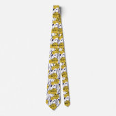 Gele bloemen stropdas (Voorkant)