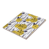 Gele bloemen tegeltje (Zijkant)