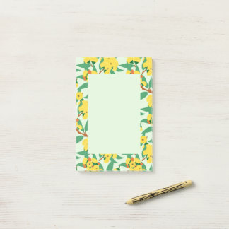 Gele bloemen van de gombomen post-it® notes