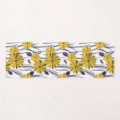 Gele bloemen yogamat (Voorkant (horizontaal))